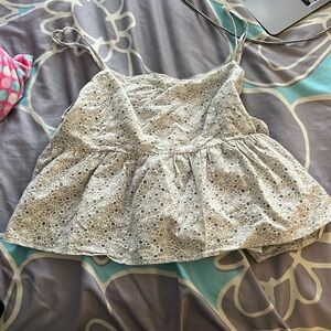 Grey Babydoll Top.